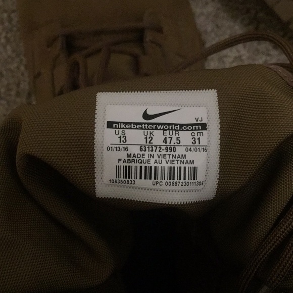 (New) Nike SFB Jungle 8 Inch Brown Leather Boots. - Picture 4 of 6